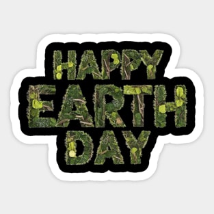 Happy Earth Day Stickers Sticker